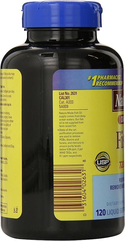 Nature Made (One a Day) Fish Oil, 1200mg 120-Count