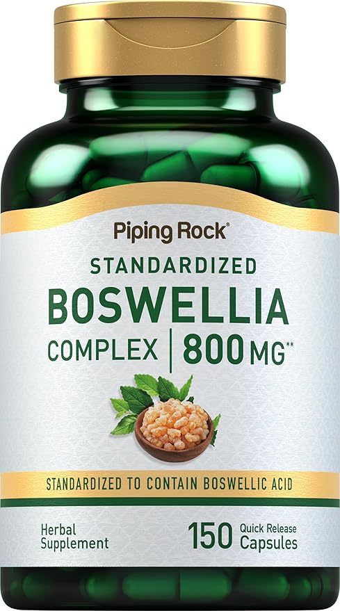 Piping Rock Boswellia Serrata Extract Capsules | 800mg | 150 Count | with Boswellic Acid | Non-GMO, Gluten Free Supplement