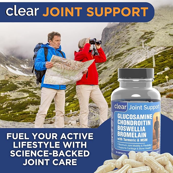 Joint Supplements for Women – Glucosamine Chondroitin MSM Turmeric Boswellia – Trusted by Women – Boosts Collagen & Cartilage - Joint Flexibility & Mobility – Joint Discomfort Relief - 90 Caps