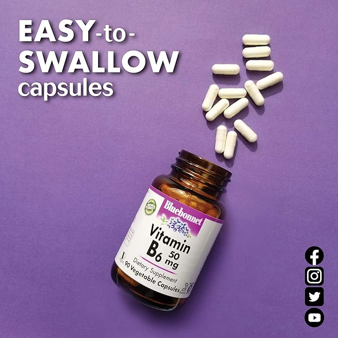 Vitamin B6 50 Milligrams 90 Capsules