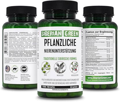 Herbal Kidney Detox 60 Capsules – Cranberry Birch Juniper Traditional Siberian Formula