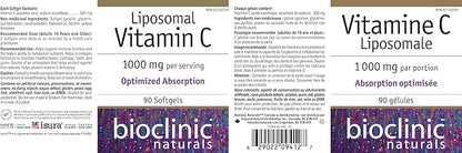 Bioclinic Naturals - Liposomal Vitamin C 90 Softgels