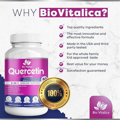 BIO VITALICA (Bundle) Sea Moss Elderberry (1 Pack) & Quercetin (2 Packs) & Sea Moss Ashwagandha (1 Pack)