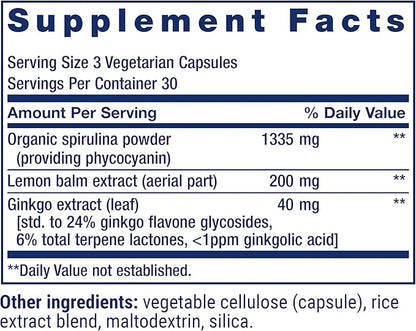 Life Extension X-R Shield, spirulina, Lemon Balm, Ginkgo biloba, Supports Cellular Integrity & DNA Health, Encourages Healthy Immune Response, Gluten-Free, Non-GMO, Vegetarian, 90 Capsules