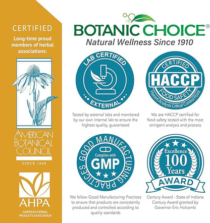 Botanic Choice Mullein Leaf Liquid Extract, Alcohol Free, Gluten Free, Traditional Respiratory Support 1 Fl. Oz.