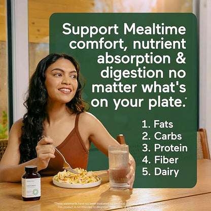 Smarter Nutrition Vegan Digestive Enzymes - Digestion Bloating & Gut Health Support with 16 Multi Enzymes for Nutrient Absorption & Meal Time Comfort for Both Men & Women - 90 Count[30-Day Supply]