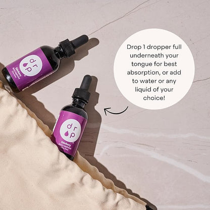 Elderberry Liquid Drops with Vitamin C - Organic, Immune Support for Adults and Kids - Gluten-Free, Vegan, No Artificial Preservatives - 2 Month Supply by Drop Supplements