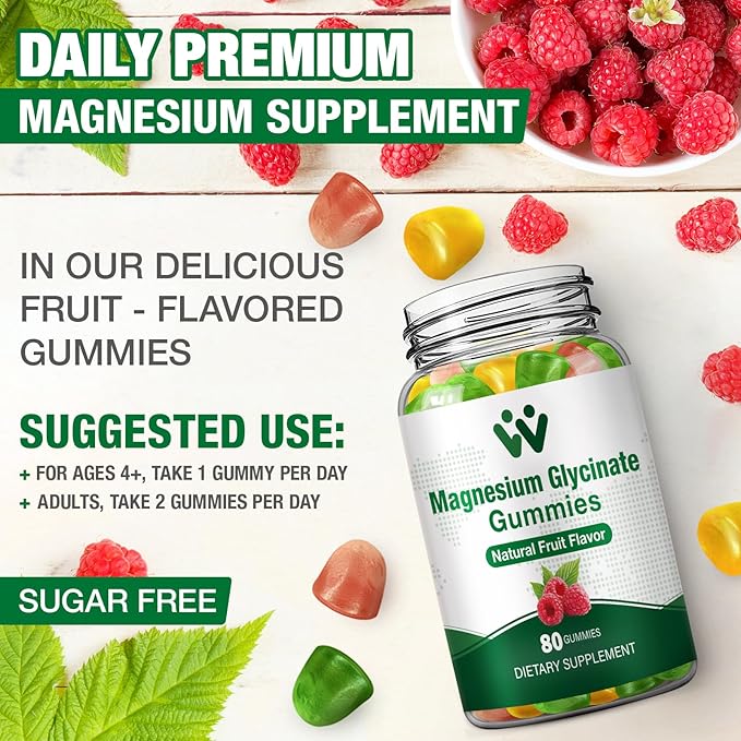 Magnesium Glycinate Gummies for Adults & Kids