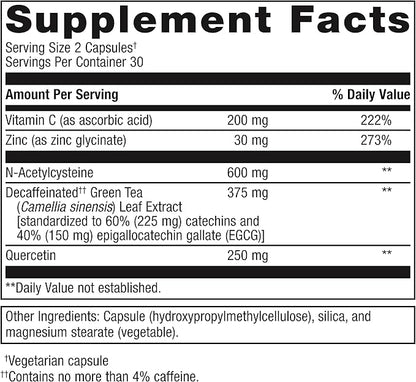 Metagenics Immune Active - Featuring Quercetin, NAC, Zinc, EGCG, and Vitamin C - 30 Servings