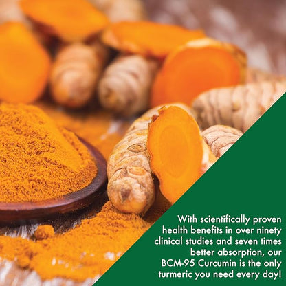 Health Thru Nutrition Turmeric Curcumin Complex 500mg Supplement | as BCM-95 Curcugreen Clinically Studied | Vegan Certified (Pack of 120)