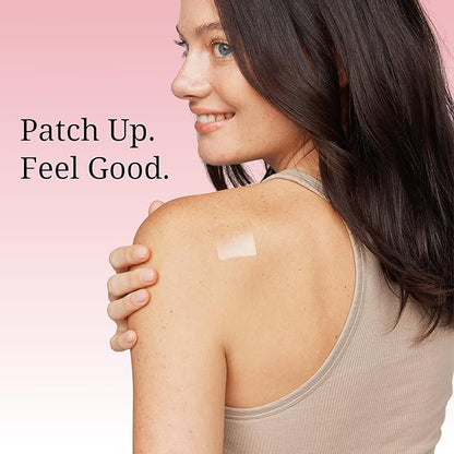 PreMenstrual Patch for Women - 30 Topical PMS Period Cycle Menstrual Patches, Vitex Chasteberry, Magnesium, Evening Primrose Oil, Dong Quai Extract, Curcumin, Vitamin B6 & E