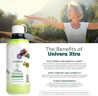 Xtra Concentrate, Vitamin B Complex, Vital Energy, 15 All-Natural Ingredients, Manage Stress, Improve Joint Health, Enhanced Antioxidant Protection, Liquid, 30-Day Supply, 33oz Bottle