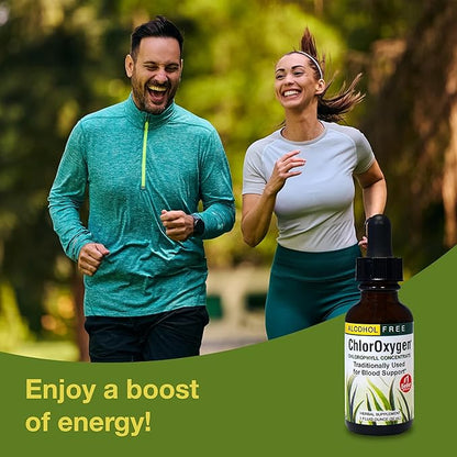 Herbs Etc. ChlorOxygen Chlorophyll Concentrate - Highly-Concentrated Energy Support - Aids Healthy Blood Circulation - Natural Vitality Support - Alcohol-Free - 1 fl oz (About 66 Servings)