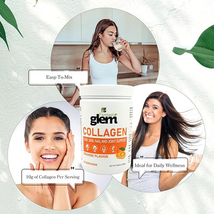 Collagen Powder – Support Skin Suppleness, Strengthens Hair Development, Helps Maintain Flexible Joints - GMO, Soy and Gluten Free - 25 Servings, 250g