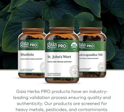 Gaia Herbs Pro St. John's Wort - Healthy Immune System Support Supplement - Health Supplement with Organic St John's Wort - 60 Liquid Phyto-Caps (30 Servings)