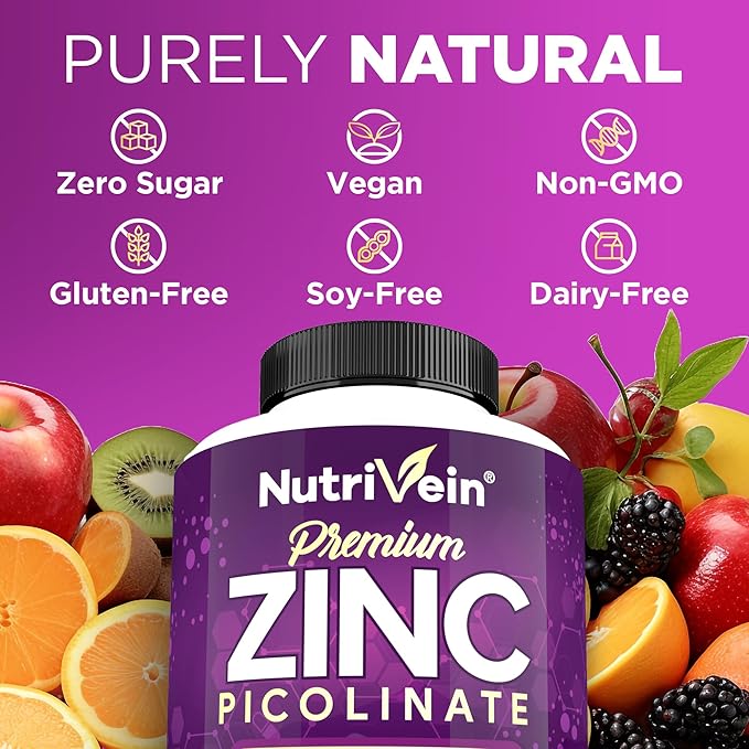 Nutrivein Premium Zinc Picolinate & Fadogia Agrestis and Tongkat Ali Supplement Bundle: Tongkat Ali Fadogia Agrestis & Zinc Picolinate Supplements for Fitness, Vitality, and Overall Wellness