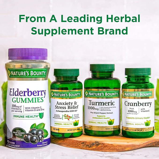 Nature's Bounty Black Cohosh Root Pills and Herbal Health Supplement, Natural Menopausal Support, 540 mg, 100 Capsules