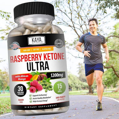 Kaya Naturals Keto Diet Raspberry Ketone - Weight Loss Supplement, Appetite Control, Boost Metabolism - 30 Count…