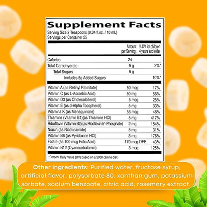 Neurobion Kids B Complex Liquid - Powerful Healthy Multivitamin for Children - 8.5 fl oz