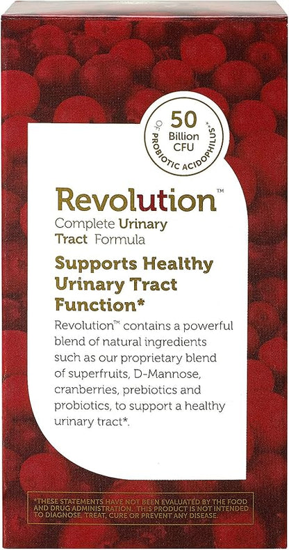 Zahler UTI Revolution, Urinary Tract and Bladder Health, All Natural Cranberry Concentrate Pills Fortified with D-Mannose and Probiotics, Certified Kosher, 60 Caps