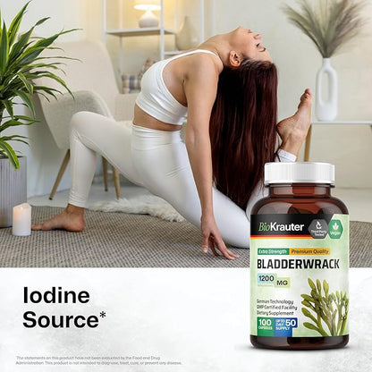 BIO KRAUTER Goldenseal 100 Capsules & Bladderwrack 100 Capsules