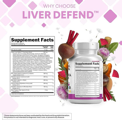 Clean Nutraceuticals Milk Thistle NAC Chanca Piedra Beet Root Artichoke Dandelion Root - Liver Cleanse Detox & Repair Supplement Plus TUDCA Choline & Ginger 60 Count