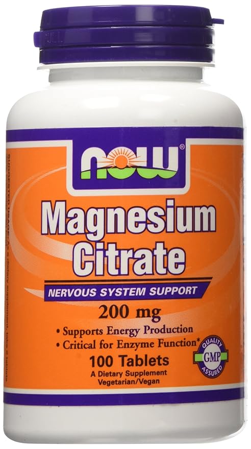 Now Foods Magnesium Citrate, 200 Mg
