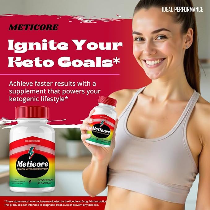 Meticore Keto Capsules, Meticore Advanced Formula Supplement Pills - Maximum Strength, Meti Core Health and Wellness Capsules All Natural Keto Pills, Meti Core Keto Reviews (5 Pack)