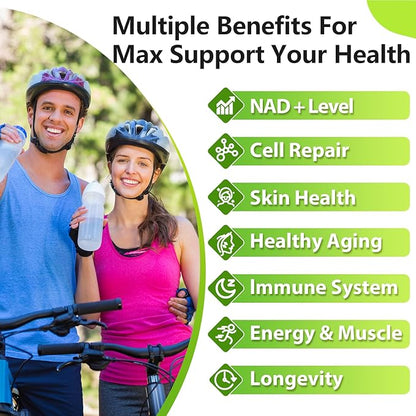 Sublingual NMNH 500mg (Dihydronicotinamide Mononucleotide) (480 Servings, NMNH 500mg per Serving) NAD Supplement to Boost NAD Levels as We Age, for Anti-Aging, Energy, Immunity, Focus - 480 Count
