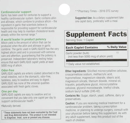 Garlique Dietary Supplement, 60 Caplets