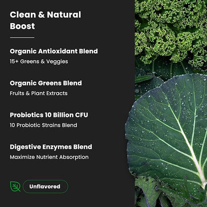 NutraChamps Super Greens Mango & Super Greens Unflavored Bundle - 2 Month Supply