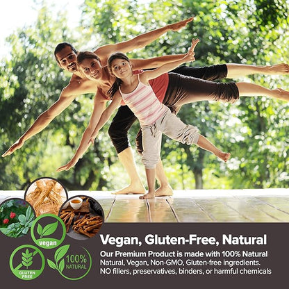 Korean Red Ginseng Extract 3000mg Everyday, Saponin Hanppuri, Immune Booster and Focus Supplement for Brain Enhancement with Ginsenoside Rg3, Panax Ginseng 6 Years Root, 30Packets in 1 Set