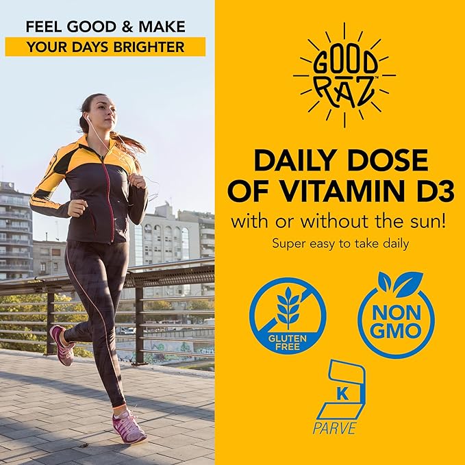 Vitamin D Drops Adult - Water-Soluble Liquid D3 Drops - Potent Vitamin D Liquid Drops - No Stir, Non-GMO, Kosher - D3 Liquid to Add to Drink Or Food, Flavorless - 12-Month Supply (3)