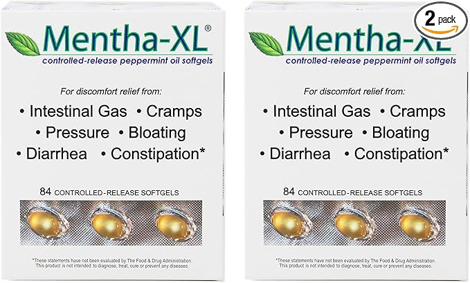 Mentha-XL Peppermint Oil Softgels 84 ea (Pack of 2)