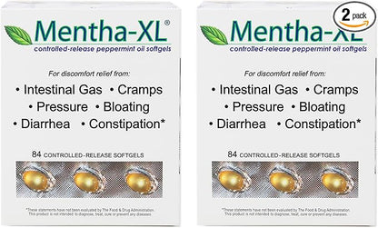 Mentha-XL Peppermint Oil Softgels 84 ea (Pack of 2)