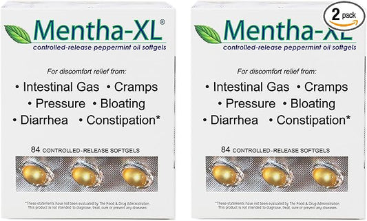 Mentha-XL Peppermint Oil Softgels 84 ea (Pack of 2)