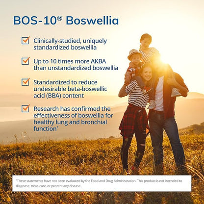 Euromedica BosPro - Boswellia Serrata Extract Supplement - Dietary Supplement for Healthy Lung Support - Herbal Supplement Formula - 60 Softgels