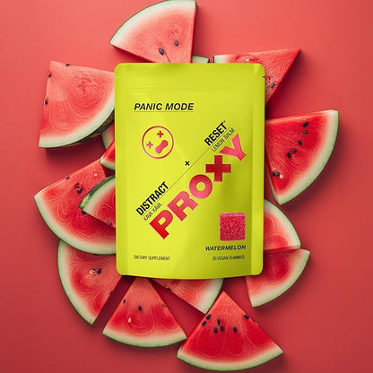 Kava Kava Stress Relief with Instant Kava Root & Lemon Balm - Watermelon Flavor, Natural Flavoring, No Artificial Additives, Travel Friendly Calming Support for Adults - Proxy Panic Mode