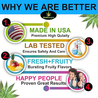 Hemp Gummies for Sleep-High Potency Calm Relaxation Night-Time, Peace and Relaxation, Fruity Gummy Bear Edibles, Good Mood, Restful Bedtime-Natural Hemp Oil Omega-Made in USA