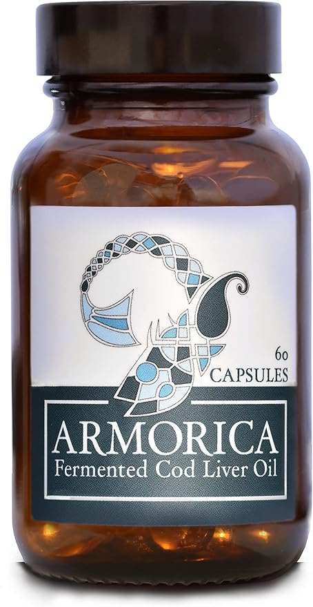 Fermented Cod Liver Oil - Cold Processed, Lacto-Fermented & Raw Cod Liver Oil - Made Exclusively with Atlantic Cod (Unflavoured, 60 Capsules)