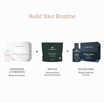 CYMBIOTIKA Magnesium L-Threonate – High-Absorption Magnesium for Brain Health, Memory, Focus & Stress Support – Promotes Mental Clarity, Relaxation & Mood Balance – Fast-Acting Liquid – 60 Servings