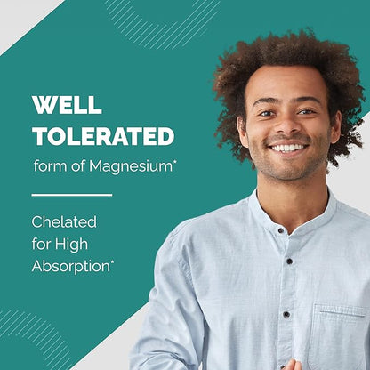 Magnesium Glycinate 400mg Capsules with Quercetin | Quality Sleep, Relaxation, Muscle, Bone Health & Immune Support | 120 Count (Pack of 3) | Easy to Swallow | for Women and Men
