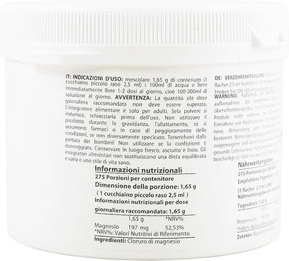 1 Pound Magnesium Chloride Hexahydrate | Pharmaceutical Grade Ingredients | Crystal Powder | Pure Ph. EUR., BP, USP, 100% | Heiltropfen®