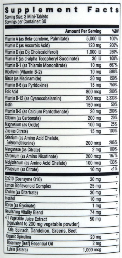 Rainbow Light Multivitamin 50+ Mini, 90 ct