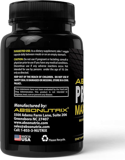 Absonutrix Probiotic Maximum Strength 50 Billion Per Capsule Multi-Strain 100 Capsules