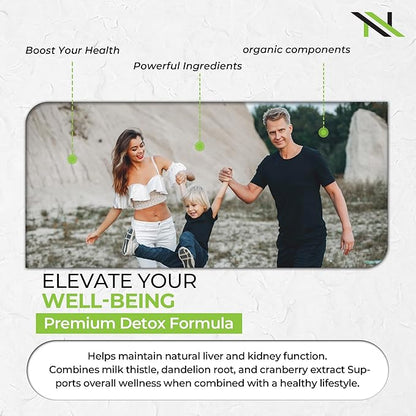 NeoVitalis® Brain & Detox Wellness Bundle | AI Brain Nootropic Capsules for Memory, Focus + DetoxNextGen Liver & Kidney Support | Cognitive, Detox, Immune Boost & Toxin Removal Supplement | 120 Caps