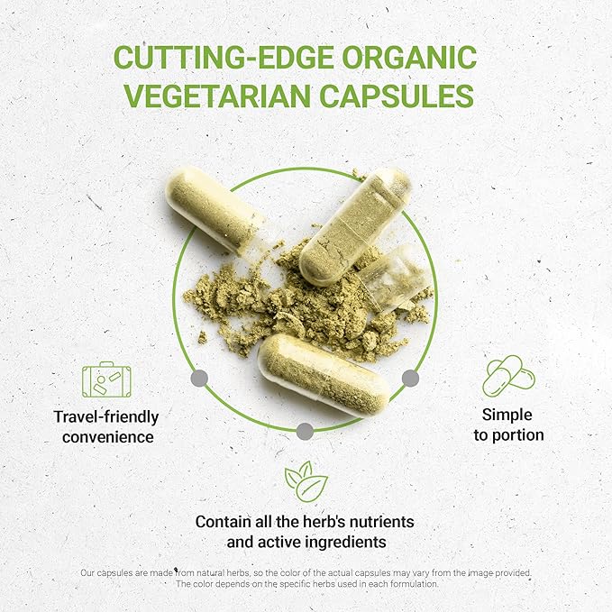 Milk Thistle USDA Organic 60 Capsules | High-Potency Herbal Organic Capsules | Made with Organic Vegetarian Capsules and Organic Milk Thistle (Silybum marianum) Dried Seed (60 Capsules)