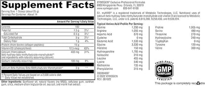 XYMOGEN FIT Food Collagen - Bovine Collagen Peptides Powder with HMB + Vitamin D3-15g Collagen Protein to Support Muscle Recovery & Collagen Production - Vanilla Flavor (12.35 oz)