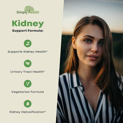 Premium Kidney Cleanse & Detox Health Supplement with Organic Cranberry Extract Supports Kidney, Bladder & Urinary Tract Health - Natural Detoxifier for Men & Women - GMP Certified, 60 Veggie Capsules