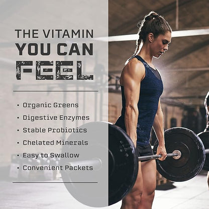 Myogenix Myovite Multivitamins for Athletes - High Performance Vitamins for Men and Women Athletes, Daily Vitamins for Optimum Nutrition, Muscle Function, and General Health, 44 Packets per Box